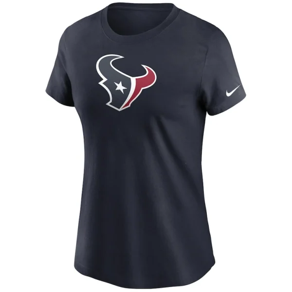 Houston texans nike womens logo essential t shirt Navy S