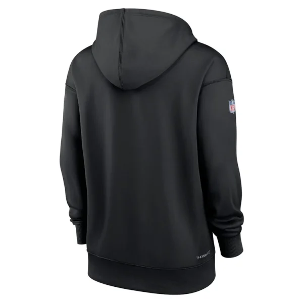 Houston texans nike womens nfl crucial catch therma performance pullover hoodie Black M