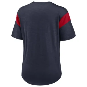 Houston texans nike womens primary logo fashion top Heather navy M