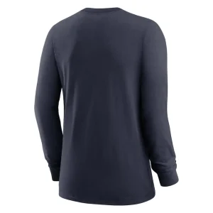 Houston texans nike womens prime split long sleeve t shirt Navy M