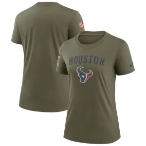 Houston texans nike womens salute to service legend t shirt Olive