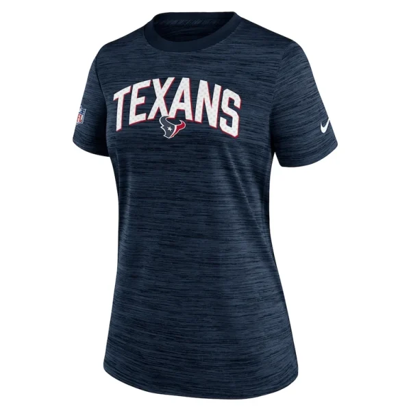 Houston texans nike womens sideline velocity lockup performance t shirt Navy S