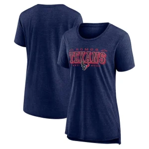 Houston texans nike womens vintage graphic tri blend scoop neck t shirt Navy