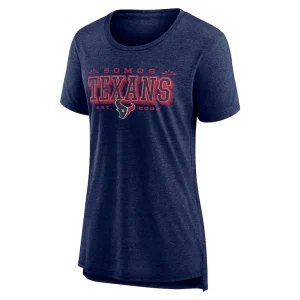 Houston texans nike womens vintage graphic tri blend scoop neck t shirt Navy M