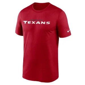 Houston texans nike wordmark legend t shirt Red M