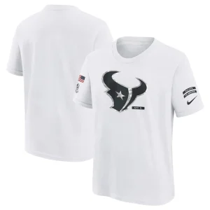 Houston texans nike youth 2024 salute to service t shirt White
