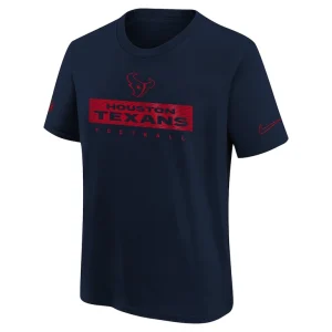 Houston texans nike youth 2024 sideline legend performance t shirt Navy Yth M