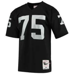 Howie long las vegas raiders 1983 mitchell ness authentic throwback retired player jersey Black 40