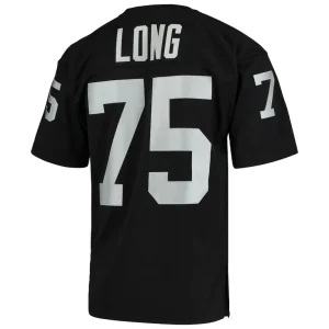 Howie long las vegas raiders 1983 mitchell ness authentic throwback retired player jersey Black 44