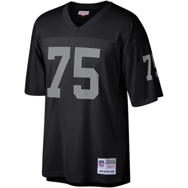 Howie long las vegas raiders mitchell ness legacy replica jersey Black M