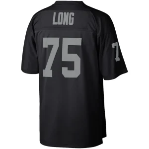Howie long las vegas raiders mitchell ness retired player legacy replica jersey Black L