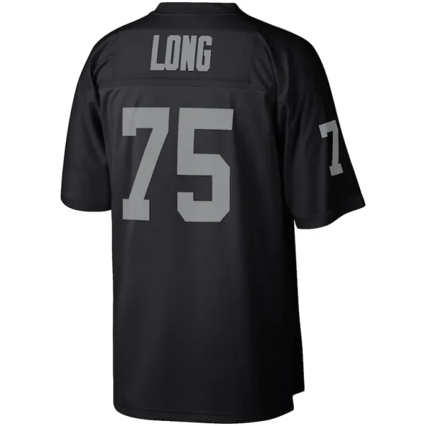 Howie long las vegas raiders mitchell ness retired player legacy replica jersey Black L