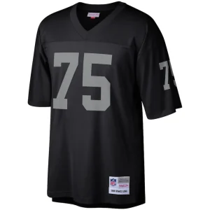 Howie long las vegas raiders mitchell ness retired player legacy replica jersey Black M