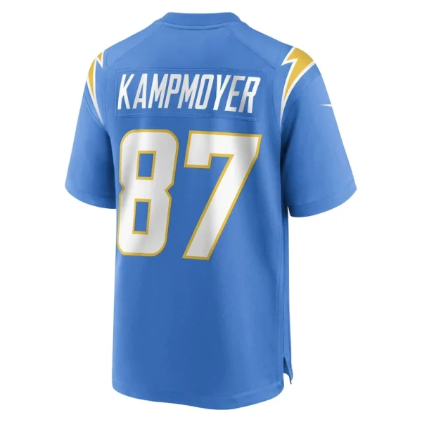 Hunter kampmoyer los angeles chargers nike game player jersey Powder blue L