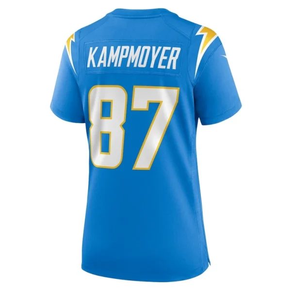Hunter kampmoyer los angeles chargers nike womens game player jersey Powder blue L