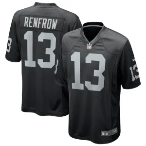 Hunter renfrow las vegas raiders nike game player jersey Black