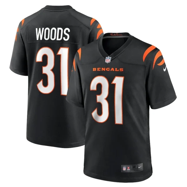Ickey woods cincinnati bengals nike retired player game jersey Black