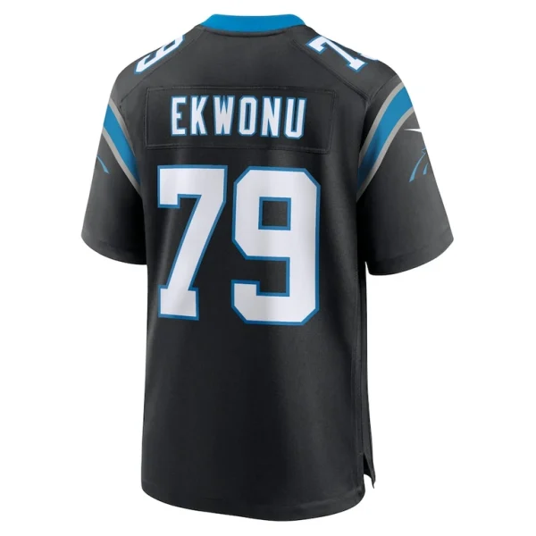 Ikem ekwonu carolina panthers nike game jersey Black L