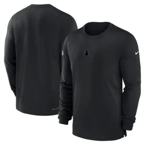 Indianapolis colts nike 2023 sideline performance long sleeve t shirt Black