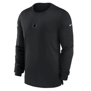 Indianapolis colts nike 2023 sideline performance long sleeve t shirt Black M
