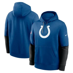 Indianapolis colts nike 2024 sideline club pullover hoodie Royal