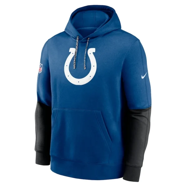 Indianapolis colts nike 2024 sideline club pullover hoodie Royal M