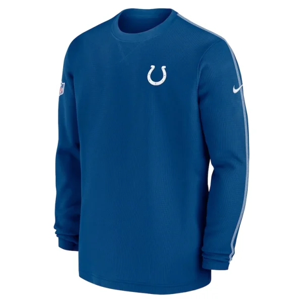 Indianapolis colts nike 2024 sideline coaches long sleeve top Royal M