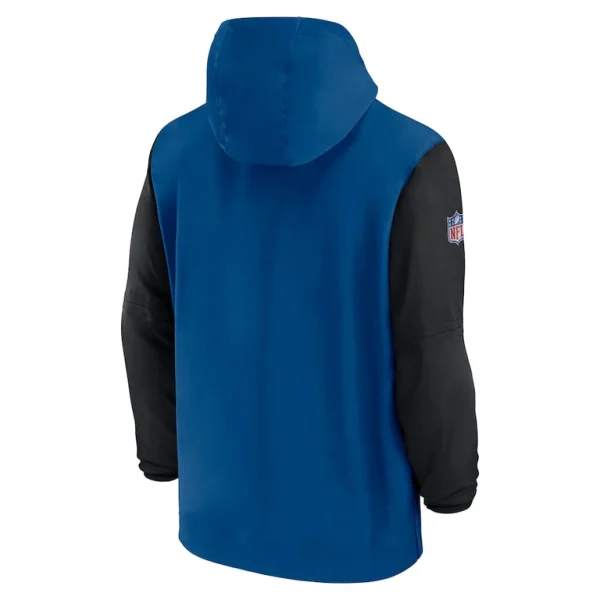Indianapolis colts nike 202425 sideline pre game player 12 zip hoodie jacket Royalblack L