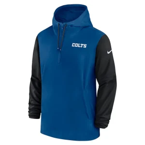Indianapolis colts nike 202425 sideline pre game player 12 zip hoodie jacket Royalblack M