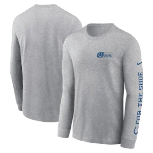 Indianapolis colts nike all out long sleeve t shirt Heather gray