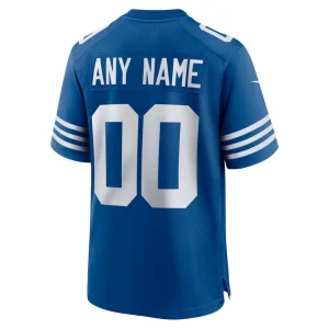 Indianapolis colts nike alternate custom jersey Royal L