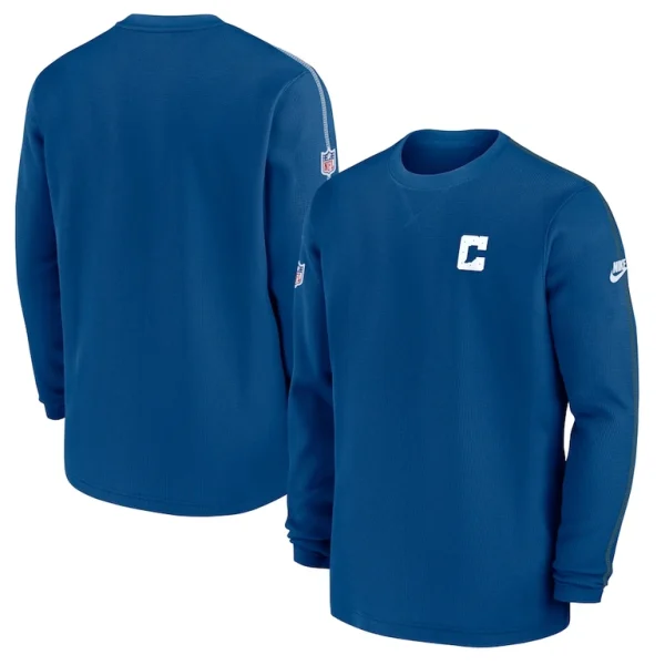 Indianapolis colts nike alternate logo coach long sleeve top Royal
