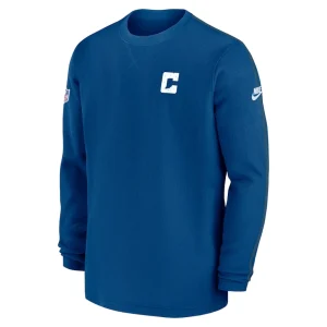Indianapolis colts nike alternate logo coach long sleeve top Royal M