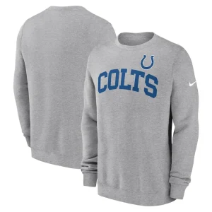 Indianapolis colts nike club pullover sweatshirt Heather gray