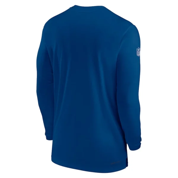 Indianapolis colts nike coach performance long sleeve t shirt Royal L