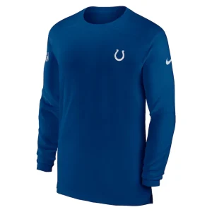 Indianapolis colts nike coach performance long sleeve t shirt Royal M