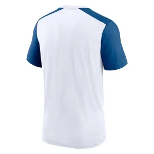Indianapolis colts nike color block team name t shirt Whiteheather royal L
