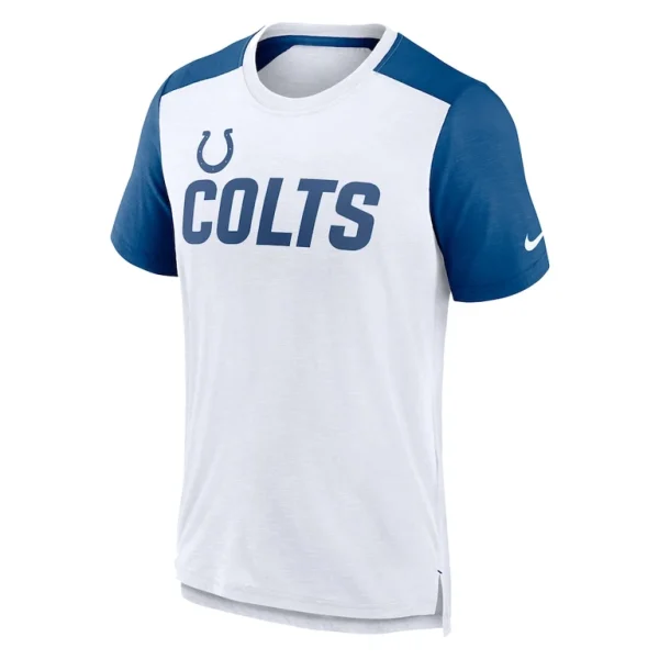 Indianapolis colts nike color block team name t shirt Whiteheather royal M