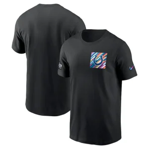 Indianapolis colts nike crucial catch sideline tri blend t shirt Black