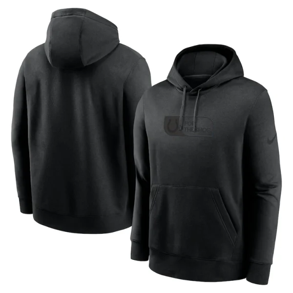 Indianapolis colts nike edge french terry club pullover hoodie Black
