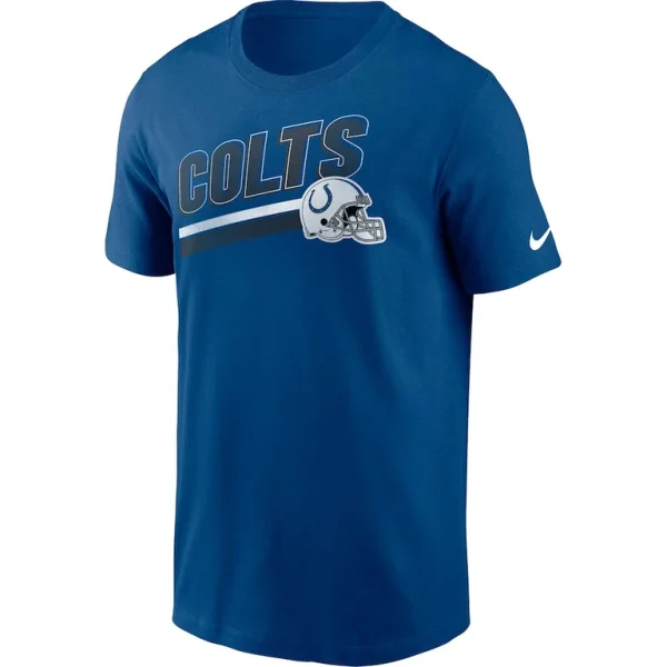 Indianapolis colts nike essential blitz lockup t shirt Royal M