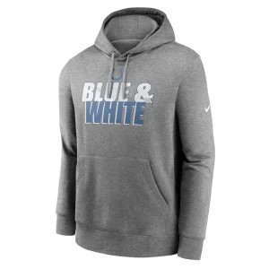 Indianapolis colts nike fan gear local club pullover hoodie Heathered charcoal M