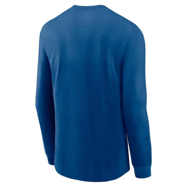 Indianapolis colts nike fashion tri blend long sleeve t shirt Royal L