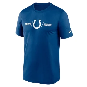 Indianapolis colts nike horizontal lockup legend performance t shirt Royal M