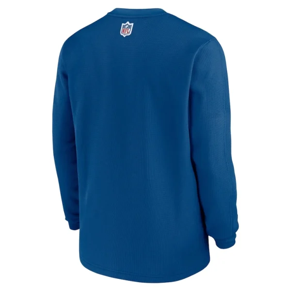Indianapolis colts nike indiana nights alternate heavy brushed waffle long sleeve top Blue L