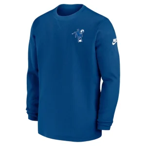 Indianapolis colts nike indiana nights alternate heavy brushed waffle long sleeve top Blue M