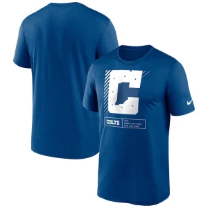 Indianapolis colts nike legend yard lines performance t shirt Royal