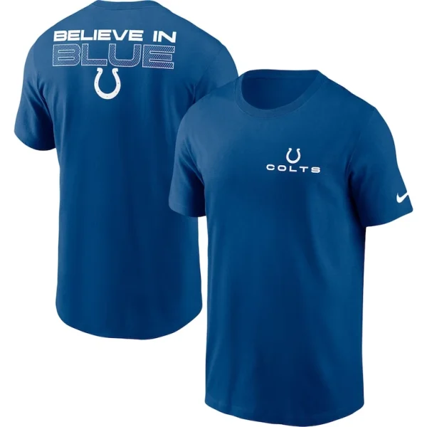 Indianapolis colts nike local phrase t shirt Royal