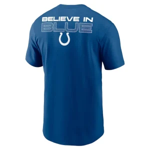 Indianapolis colts nike local phrase t shirt Royal L