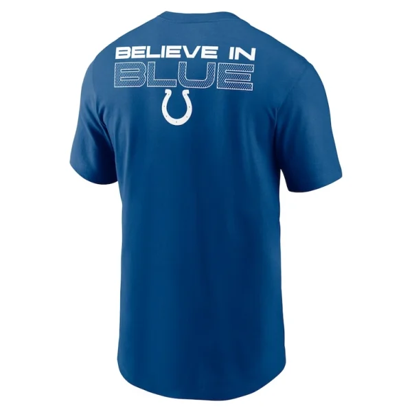 Indianapolis colts nike local phrase t shirt Royal L
